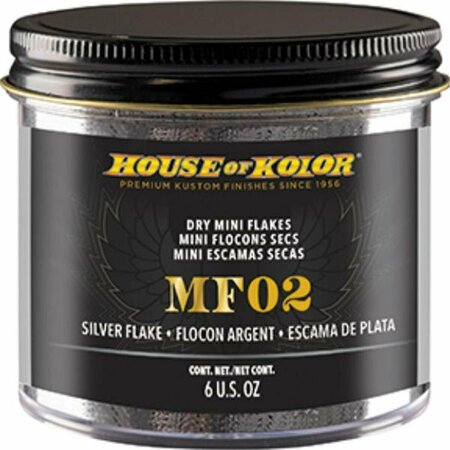 GONGS 6 oz F-Series Dry Flake Paint, Silver GO3640402